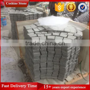 Fan Shape Stone Pavers Outdoor Grey Paito Mesh Back Pavers thumbnail-5