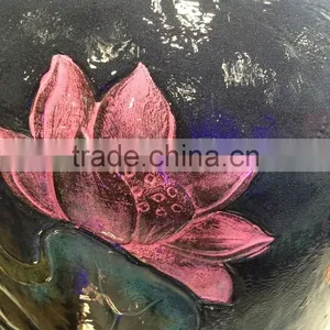 High Quality Classic Water Founatin Large Vase With Flower Pattern thumbnail-5