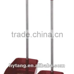 Single Plastic Long Handle Dustpan thumbnail-1