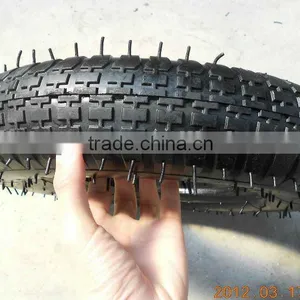 4.00-8 Line Pattern Wheel Barrow Tyre thumbnail-1
