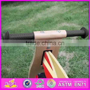 12 Inch Plywood Waterbase Painting Kids Sports Wooden Bicycle,Modern Wooden Walking Kids Balance Bicycle W16C116 thumbnail-3