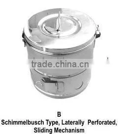 Sterilizing Drums, Schimmelbusch Type, Laterally Perforated, Sliding Mechanism thumbnail-1