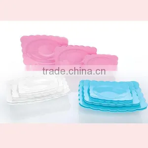 6Pcs Plastic Dinner Plate Food Dish Disposable thumbnail-1