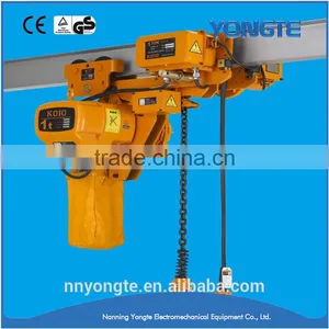 2 Ton Nitchi Electric Chain Hoist With Electric Monorail Trolley thumbnail-4