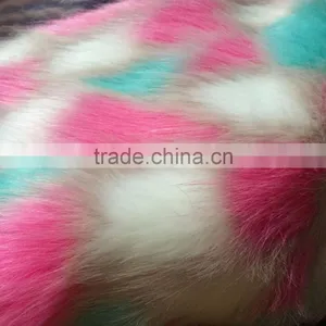 100% AC Multi-color Three-dimensional Jacquard Artificial Fur Fabric thumbnail-6