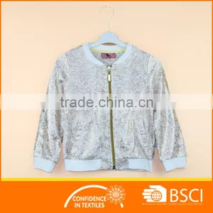 Shinning Full Open With Zipper Jacket Kids Coat thumbnail-1