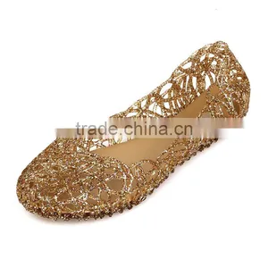 HFR-YS20 2017 New Summer Female Hollow Plastic PVC Crystal Mesh Jelly Hole Shoes thumbnail-1