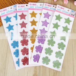 Wholesale Custom Glitter Crystal Sticker Diy Self Adhesive Back Glue Acrylic Rhinestone Sticker thumbnail-1