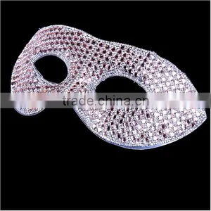 Indian Mask Long Chicken Tail Feather Ball Mask Blue Flower Mask for Sale 2016 thumbnail-2