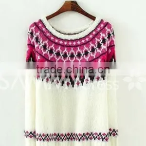 Customized New Fashion Christmas Sweater Designs for Women 2016 thumbnail-2