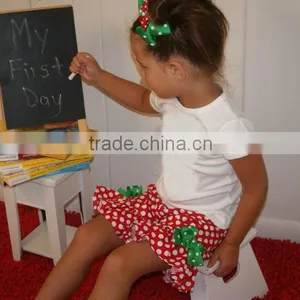 Happy New Years Christmas Kids Ruffle Clothing Set Girls Smocked Outfits thumbnail-3