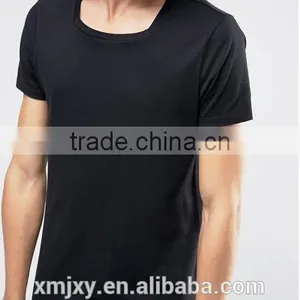 Wholesale Fashion Casual t Shirt High Quality Square Neck t Shirt for Men thumbnail-3