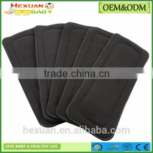 2017 4 Layers or 5 Layers Reusable Bamboo Charcoal Diaper Insert thumbnail-1