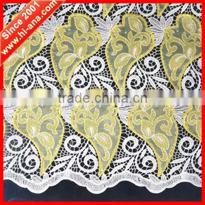 Cord Guipure Lace Fabric Wholesale,african Lace Fabrics,chemical Lace Embroidery Fabric thumbnail-4