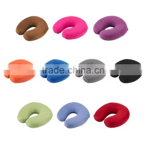 2016 Hot Sale 1Pcs Travel Pillow Portable Neck Pillow U Shape Neck Cushion Flocking Pillow Support Flight Travel Accessory thumbnail-1