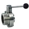 Stainless Steel Sanitary Threaded-welded Butterfly Valve thumbnail-1