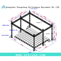 Roof Truss Aluminum Screw Performance Exhibition Truss thumbnail-1