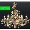 EUROPEAN Copper Chandelier With Flowers,european Handing Lamp,european Pendant Lamp,european Ceiling Lamp thumbnail-3