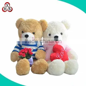 Customized Cute Stuffed Valentine Bear Plush for Girls thumbnail-4