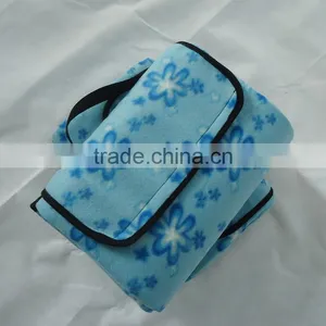 Printed Fleece Bonded With Waterproof Polyester Sandproof Wet Resistant Picknick Blanket thumbnail-1