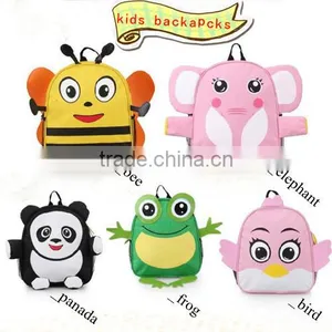 Wholesale 5 Mixed Style Cartoon Zoo Animal School Kids Backpacks thumbnail-1