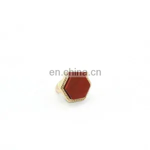 Hexagon Multi-Kind Stone Rings thumbnail-2