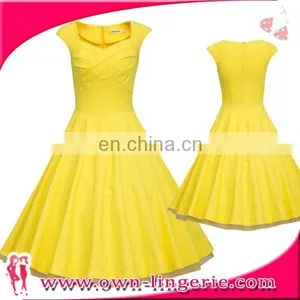Floral Women Dress Swing Dress OEM/ODM Cheap Pinup Rockabilly Dresses Wholesale Factory thumbnail-1