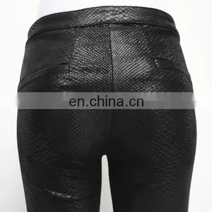 Sexy Picture Leather Leggings Women Stretch Pants Leather Leggings thumbnail-6