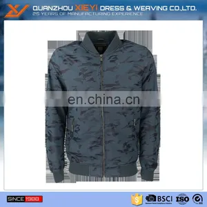 2017 OEM Service Supply Type Camouflage pu Leather Jacket Men thumbnail-1