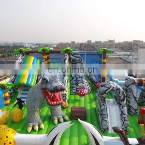 HI 0.55mm PVC Kids and Adults Inflatable Dinosaur Amusement Park Games for Sale From China Factory thumbnail-1