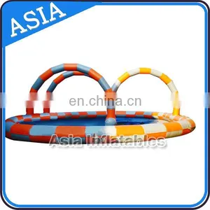 Funny Inflatable Zorb Ball Race Track Karting Race Track thumbnail-4