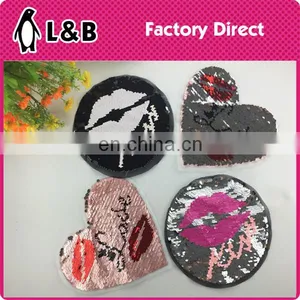 Fashion Design Double Side Patch With Colorful Sequin thumbnail-1
