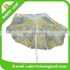 1.8M Promotion Polyester Cheap Easy Sunshade Flag Beach Umbrella thumbnail-1