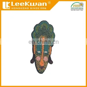 High Quality Sew on Crystal Beaded Rhinestone Buddha Applique Patch thumbnail-6