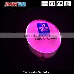 Hot New Products for 2016 Custom Color Glitter Lighted Flashing Led Badge thumbnail-4