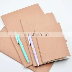 Customized Logo Kraft Cover Office Notebook With Multi Sizes B5 B6 A4 A5 A6 thumbnail-1