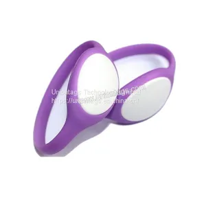 125KHZ RFID Passive Silicone Wristband T5577 For Hotel Access Controlling thumbnail-1