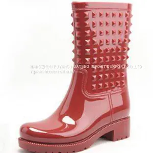 Vogue Women PVC Rain Shoe, Ladies's Rain Shoes, Popular Style Shoe, New Fashion Women Shoes thumbnail-4