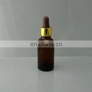 30ml Amber Glass Essential Oil Bottles With Aluminum Dropper thumbnail-1