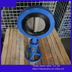 JIS Standard 5K Vertical Gear Solid Core Butterlfy Valve DN125 thumbnail-4