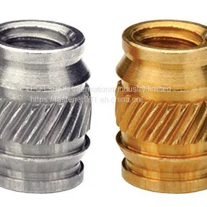 ISC-256/440/632/832/032/0420 Brass Insert Nut Knukles Nuts Insertos Knurling Copper Rivnut Threaded Rivet Ecrou Cejilla Inserti PEM Standard thumbnail-2