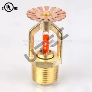 High Quality Brass Fire Sprinkler Head Automatic Upright Sprinkler UTEC0003 For Firefighting thumbnail-1