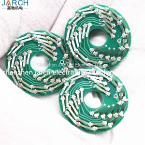 Through Bore Electrical Rotary Joint Revolving Door Use Pancake Slip Ring thumbnail-1