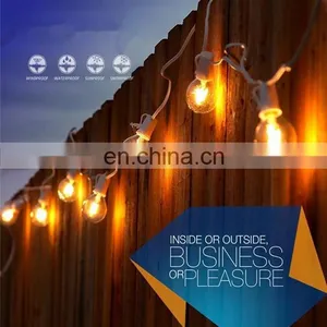 25ft G40 String Lights With Edison Bulbs Outdoor Market Lights Patio Backyard Party Lights thumbnail-3