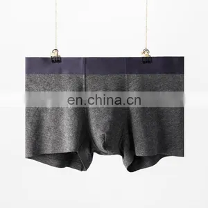 Amazon Cotton Hot Selling Plain Boys Mens Sexy Boxer Underwear thumbnail-2