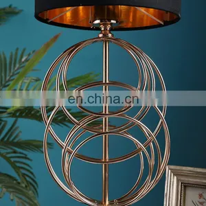 Oriental Indoor Lights Cheap Custom Metal Luxury Gold Table Lamp for Living Room thumbnail-5