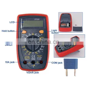 Frankever Small Multimeter With Backlight DT33A Handheld Digital Multimeter thumbnail-2