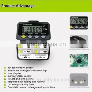 COCEThigh Quality of KFJ-23D Multi Function Anywear 3d Pedometer Powered by Electronic Motion Sensor thumbnail-5