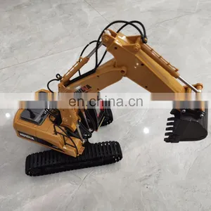 Plastic and Alloy Bucket Vehicle HuiNa 550 1/64 RC Remote Control Moedel Excavator thumbnail-3
