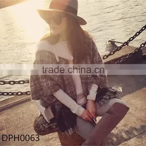 Women Fashion Sleeves Tassel Cloak thumbnail-1